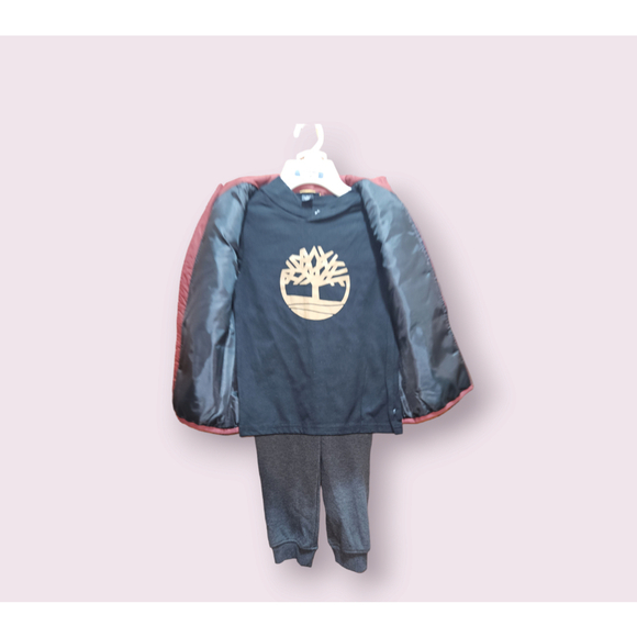 Timberland Boys size 6 Sweatsuit Vest Pants Shirt - NEW - Picture 2 of 13